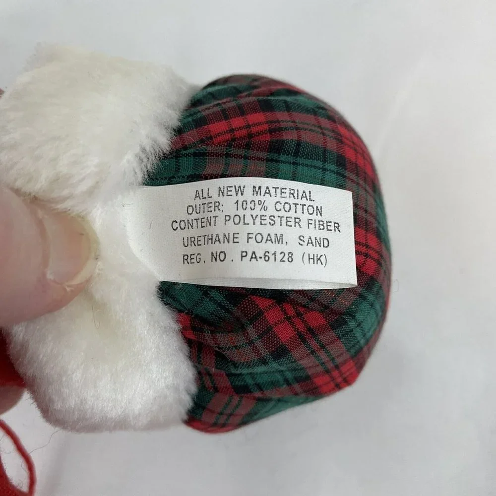 Coynes & Company Christmas Mice Hanging Ornaments‎ 4” Plush Cloth Vintage